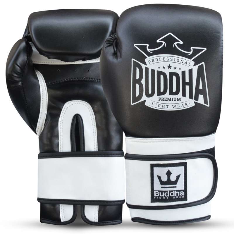Guantes boxeo top fight buddha negro blanco