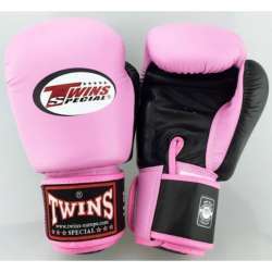 Guantes de boxeo Twins BGK (rosa/negro)