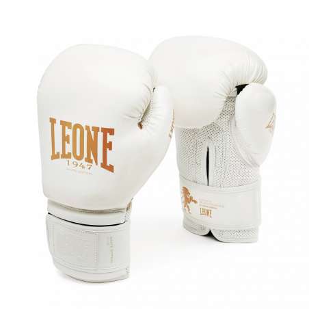 Guantes boxeo Leone GN059 (blancos)
