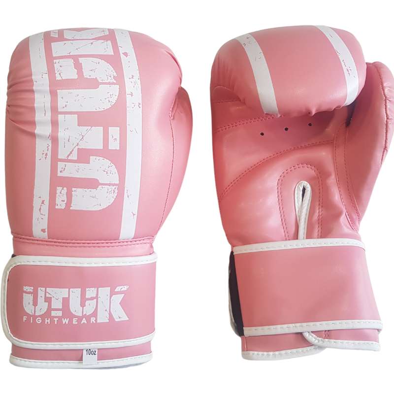 Guantes boxeo Utuk rosa top  Guantes kick boxing rosa Onzas 10 oz