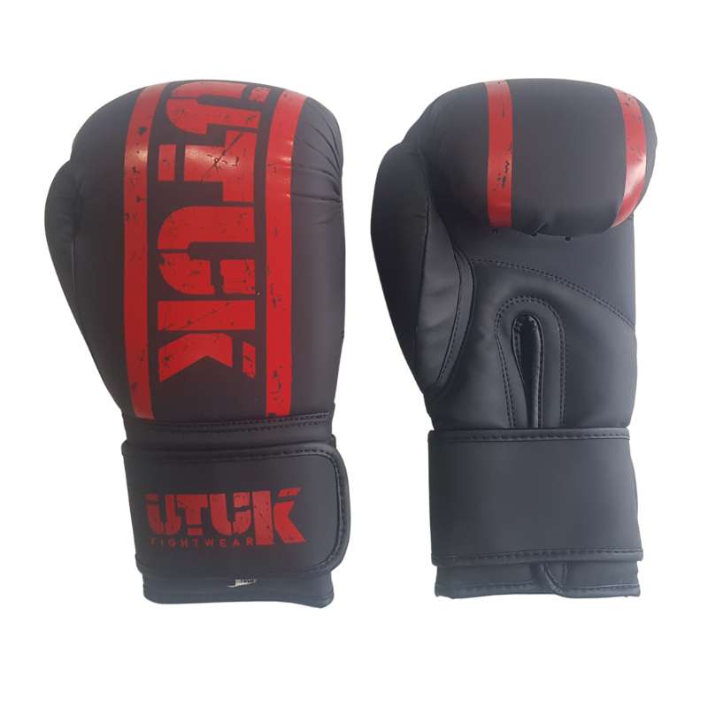 guantes boxeo Utuk negro rojo