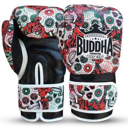 Buddha Espinilleras Muay Thai Kick Boxing Demon Rojo