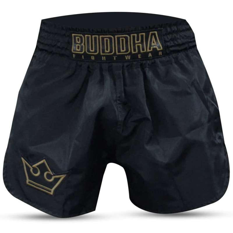 Buddha Pantalon Muay Thai Kick Boxing European Black Mexican Style Negro