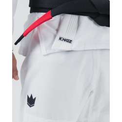 Kimono BJJ kingz kore V2 + cinturón blanco (blanco) 8