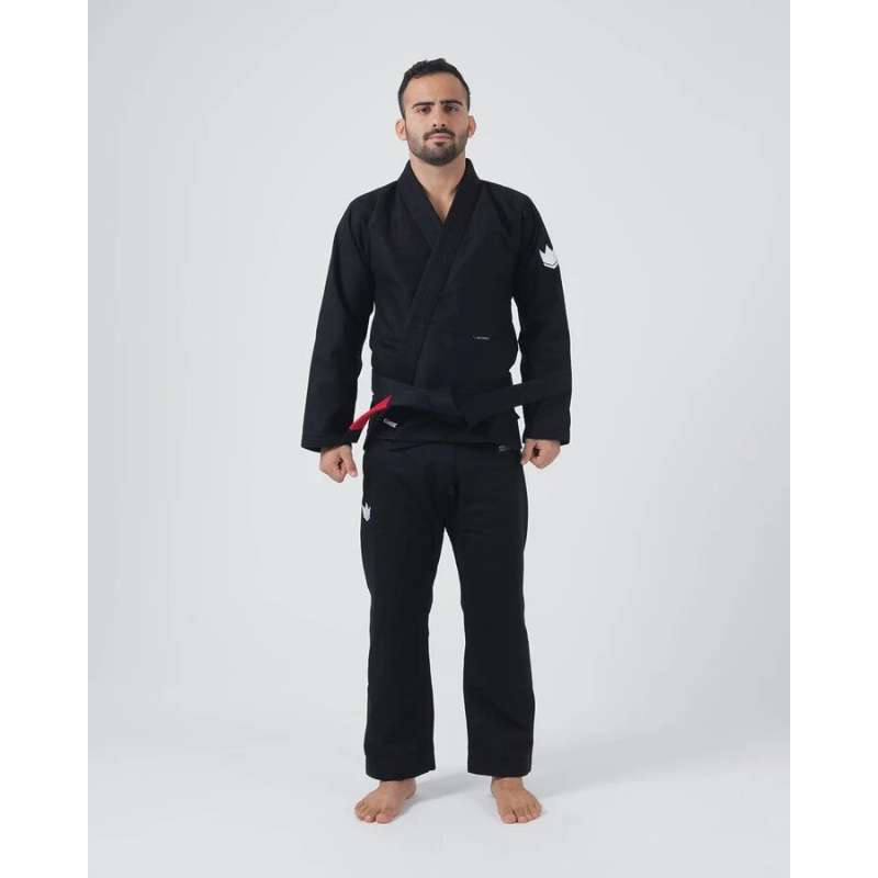 Kimono BJJ kingz kore V2 + cinturón blanco (negro)
