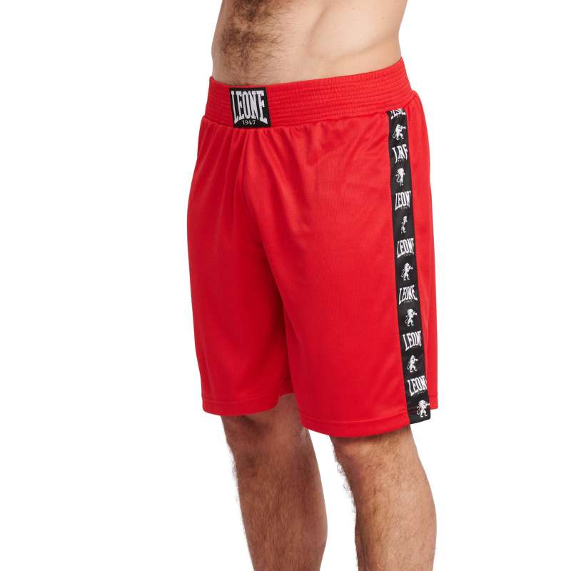 Pantalones de boxeo AB219 Leone rojo | Ropa boxeo Leone Talla S