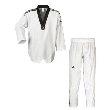 Dobok de taekwondo Adidas Adi-Club II ( rayas negras)