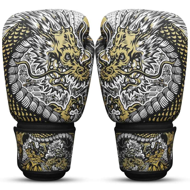 Guantes muay thai Buddha@ guantes fantasy dragón| Buddha| Onzas 12 oz
