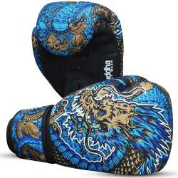Guantes boxeo Buddha fantasy dragon (azul) 1