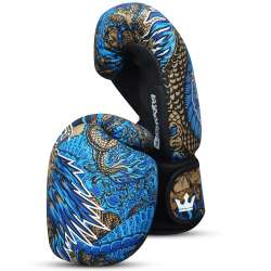 Guantes boxeo Buddha fantasy dragon (azul) 2