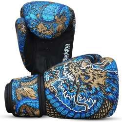 Guantes boxeo Buddha fantasy dragon (azul) 5