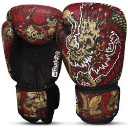 Guantes kick boxing Buddha fantasy dragon (rojos)