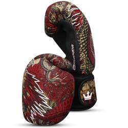 Guantes kick boxing Buddha fantasy dragon (rojos) 4