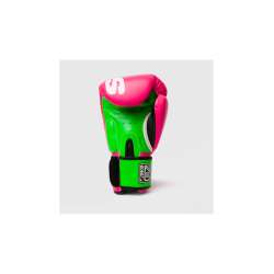 Guantes boxeo Shark boxing polaris (rosa/verde) 1