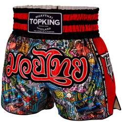 Pantalones muay thai Top King boxing 223 (rojo)