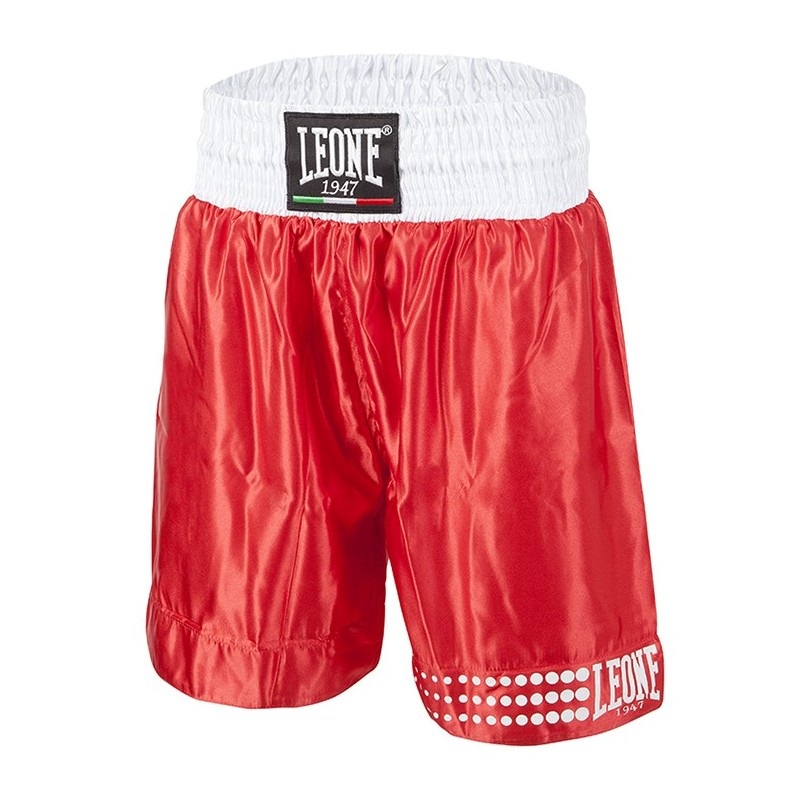 Pantalon leone  boxeo AB737 rojo