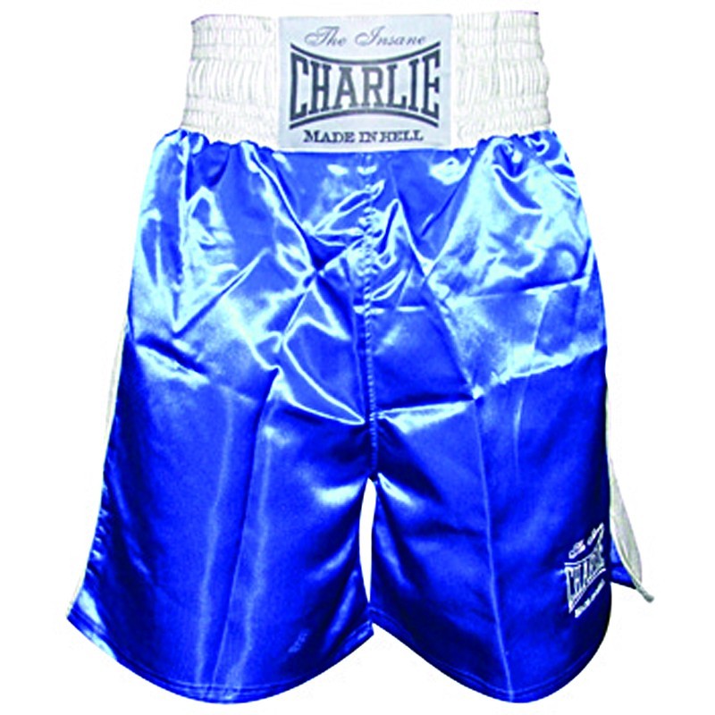 Pantalones de boxeo Charlie liso azul